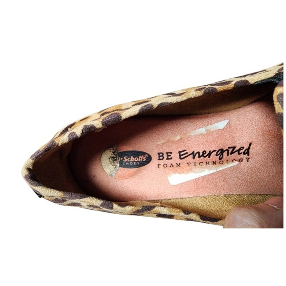 Dr.Scholls 'Find Me' Loafers Leopard Size 7.5 Be Energized Insole Jute Wrapped - Picture 7 of 8